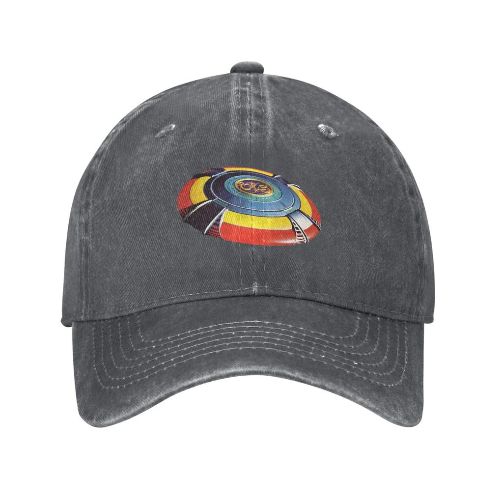 ELO Electric Light Orchestra Baseball Caps Vintage Distressed Cotton Band Tour Headwear Unisex Outdoor Activities Adjustable Hat