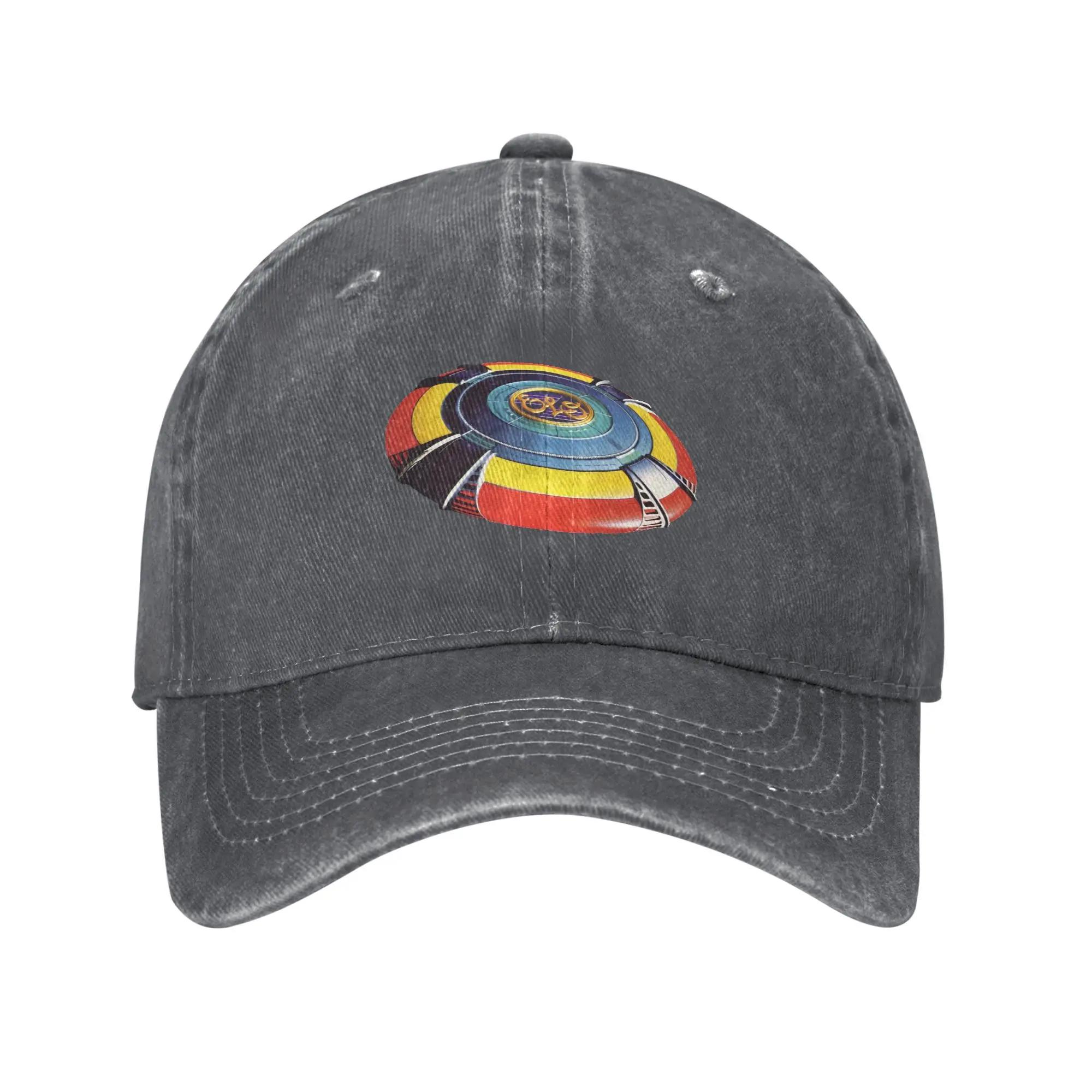 

ELO Electric Light Orchestra Baseball Caps Vintage Distressed Cotton Band Tour Headwear Unisex Outdoor Activities Adjustable Hat Adjustable