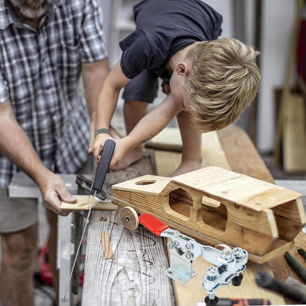 Clema Orizontală Cap Dublu Eliberare Rapidă Fier Capacitate de Reținere 500lb Clemă Basculantă