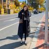 Cotton-padded Jacket Women's Winter Clothes New Ankle-length Cotton-padded Jacket Korean Version of Loose Hooded Cotton-padded Jacket.
