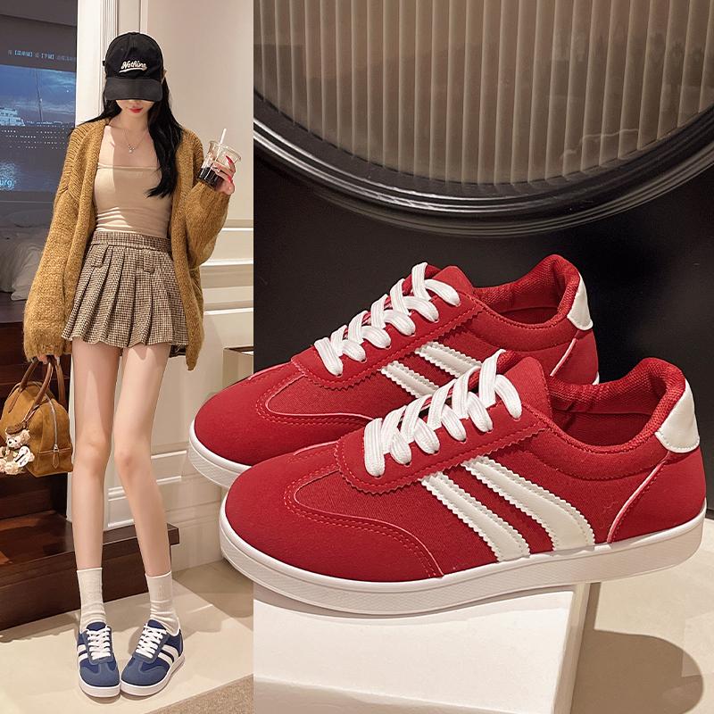 Trendy Women Casual Sneakers Comfortable Lace Up Flats Breathable Walking Jogging Shoes Fashion Tennis Shoes