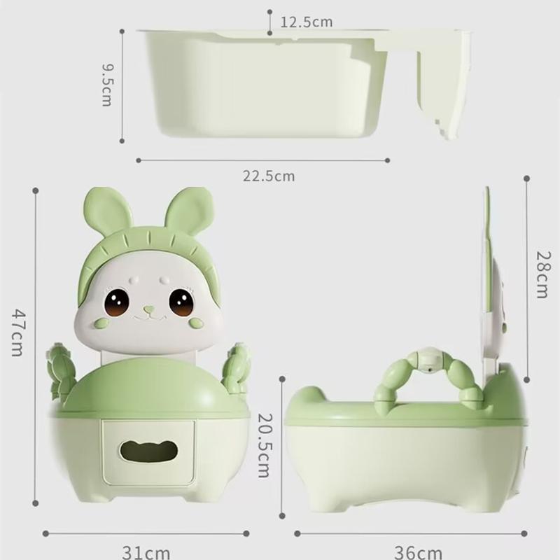 Cute Rabbit Portable Potty Portable Baby Toilet Training Seat Child Pot Training Girls Boy Potty Kids Chair Toilet Seat Pot
