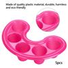 5pcs Rose Red 5-Hole Gel Soak Off Bowl Five Holes Nail UV Gel Removal Bowl  Finger Soaking Treatment