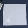 6Pcs 28x28cm Square Polyester Flower Embroidered Small Thin Women Lady Handkerchief Wedding Party Decor Gift