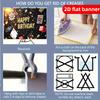 2D flat banner modern minimalist style birthday party banner designed with poker dice pattern party decoration background clot