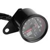 Universal Motorcycle Digital Odometer Speedometer Tachometer Gauge with LED Indicator Black