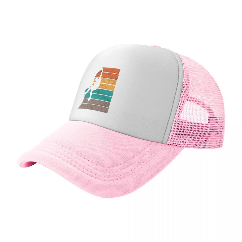 Vintage Rock Climbing State Outline Trucker Hat Retro Outdoor Casual Mesh Baseball Cap Unisex