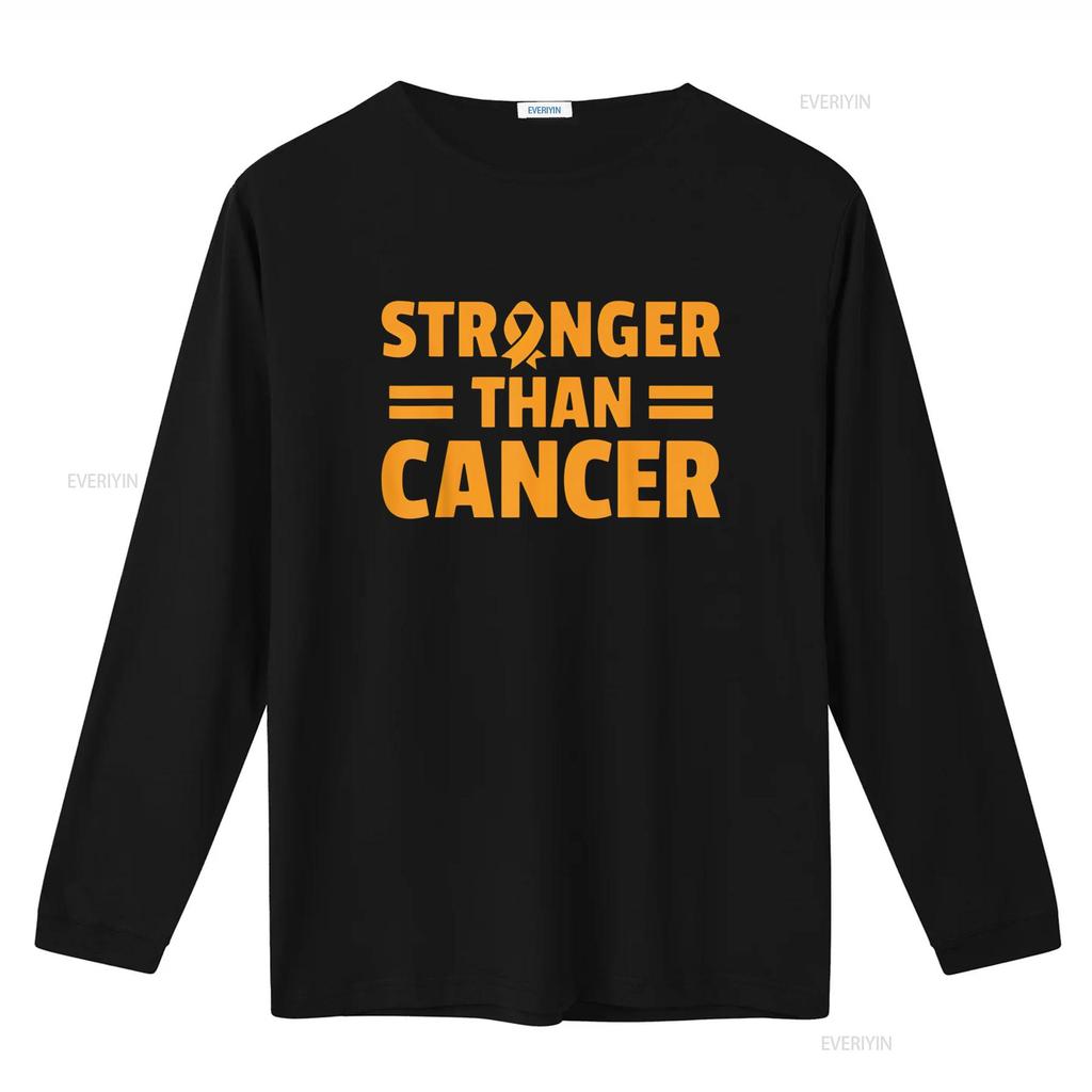 Womens Stronger Than Cancer Leukemia Awareness Survivor T Shirt Black vintage Washed Comfortable Casual fashion Soft streetwear