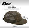 HABERI Flat Visor Mesh Solid Perfect for and Short Sun Military One Size Fits UV Baseball Cap Popular on 5-Panel Cap, Men's, Color, Golf, Outdoor,