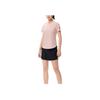 Anta Champion All-Weather Series Solid Color Round Neck Short Sleeve T-Shirt Women Tops Pink 162330102-5