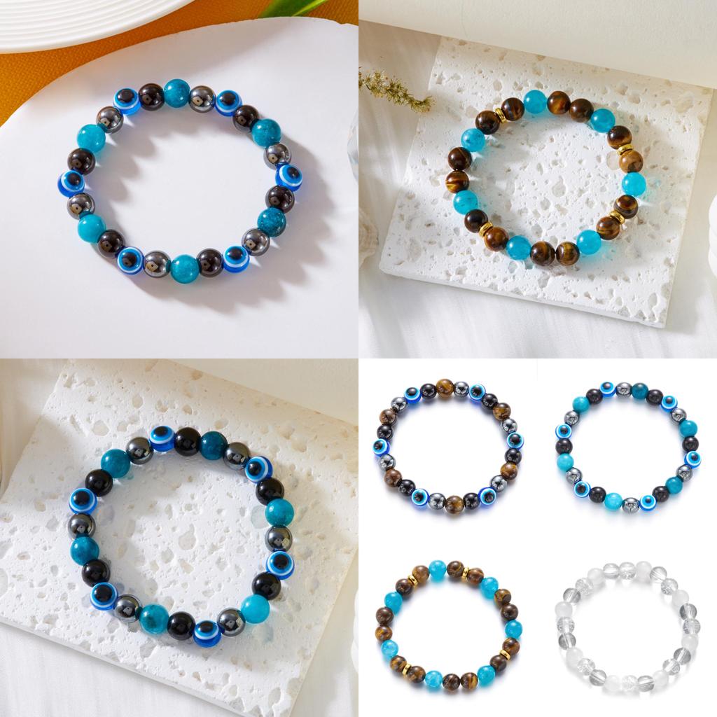 Eye Of The Devil Stretch Bracelet With Electroplated Finish For Women Accessories