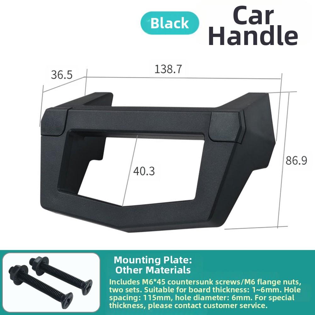 Pickup Truck Luggage Tie Down Rope Bracket Handle with Nylon Material and Self Tapping Screws for Mobile Equipment