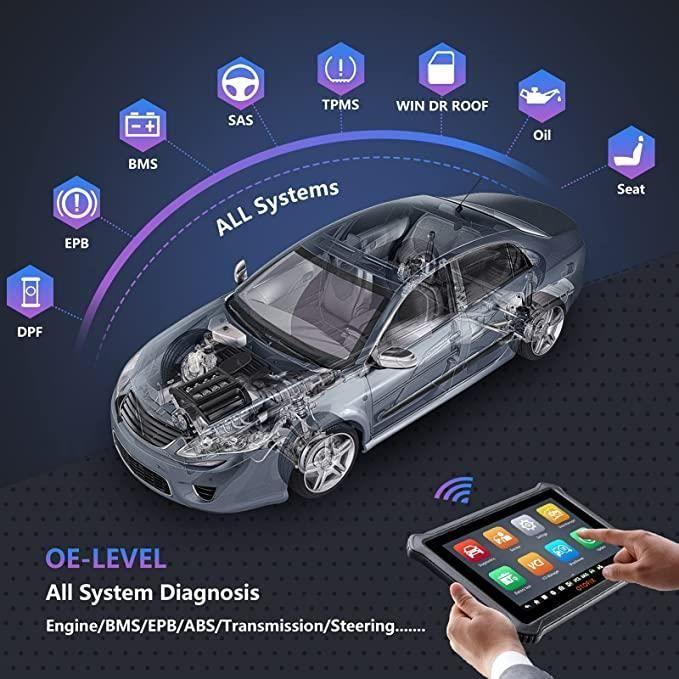 Valise Diagnostic Auto - AUTEL - OTOFIX D1 Lite - OBD2 - 25 Fonctions - Écran 7" LCD