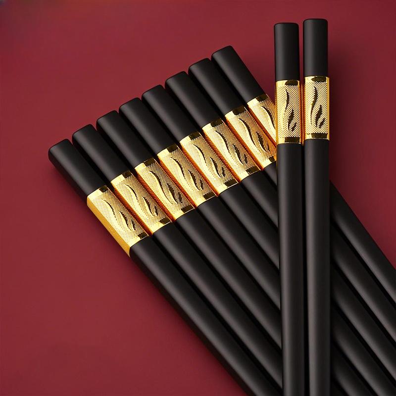 High-end Alloy Chopsticks and Tableware for Household Use Disinfection Chopsticks High-temperature Resistant Chopsticks
