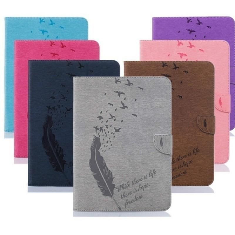 Premium Quality Fashion Embossed Feather Stand Magnetic Smart Tablet Case Cover For Apple Ipad With Timeless Design And Versatile Fit