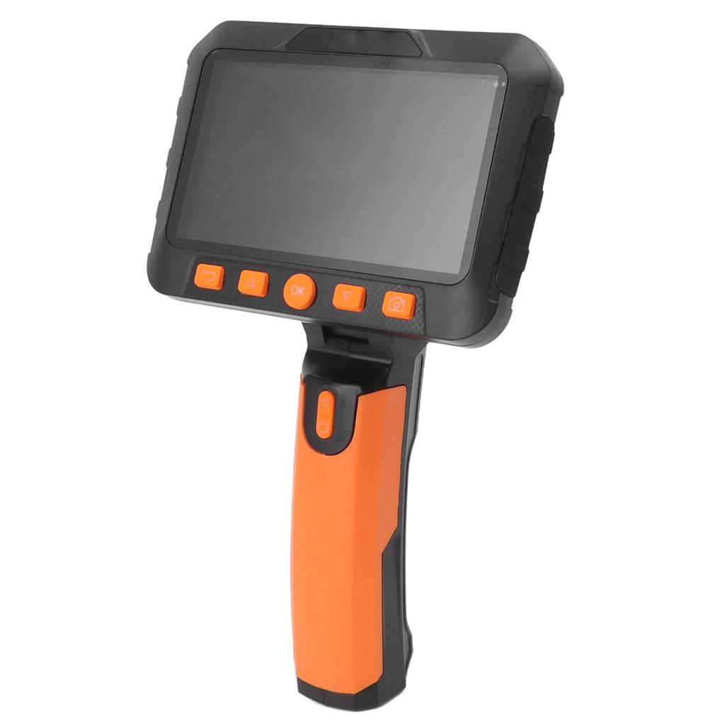 Endoscope Camera Dual Lens 5in IPS LCD Display 1080P Handheld Bending Borescope for Maintenance 5m   16.4ft