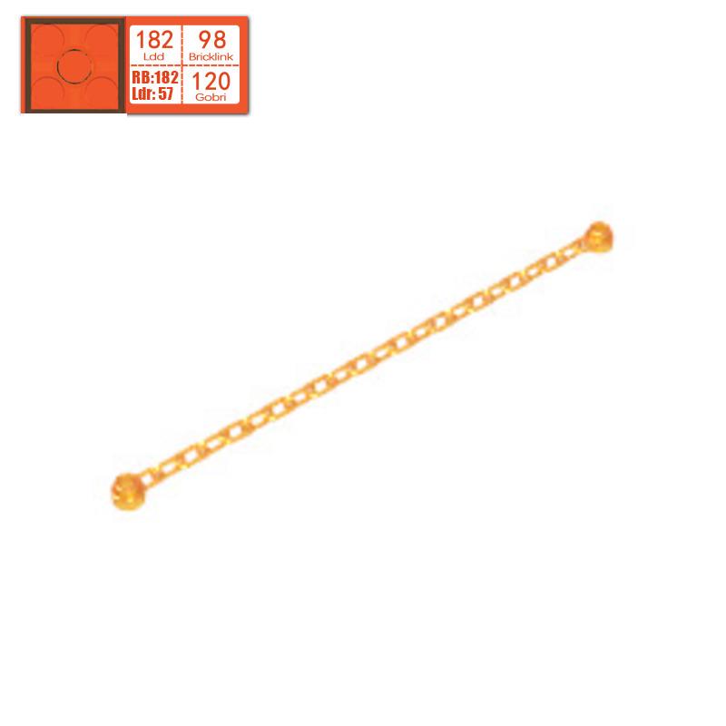 BRICKE 30104 Bausteine, 16-17L Noppenkette, Kompatibel mit LEGO Teilen