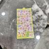 3D Japanese Cute Crystal Epoxy Relief Stickers Cartoon Bunny Bear Stickers Journaling Stationery Cute Stickers Gifts