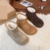 New platform snow boots winter cotton shoes velvet short boots warm non-slip velvet platform bread