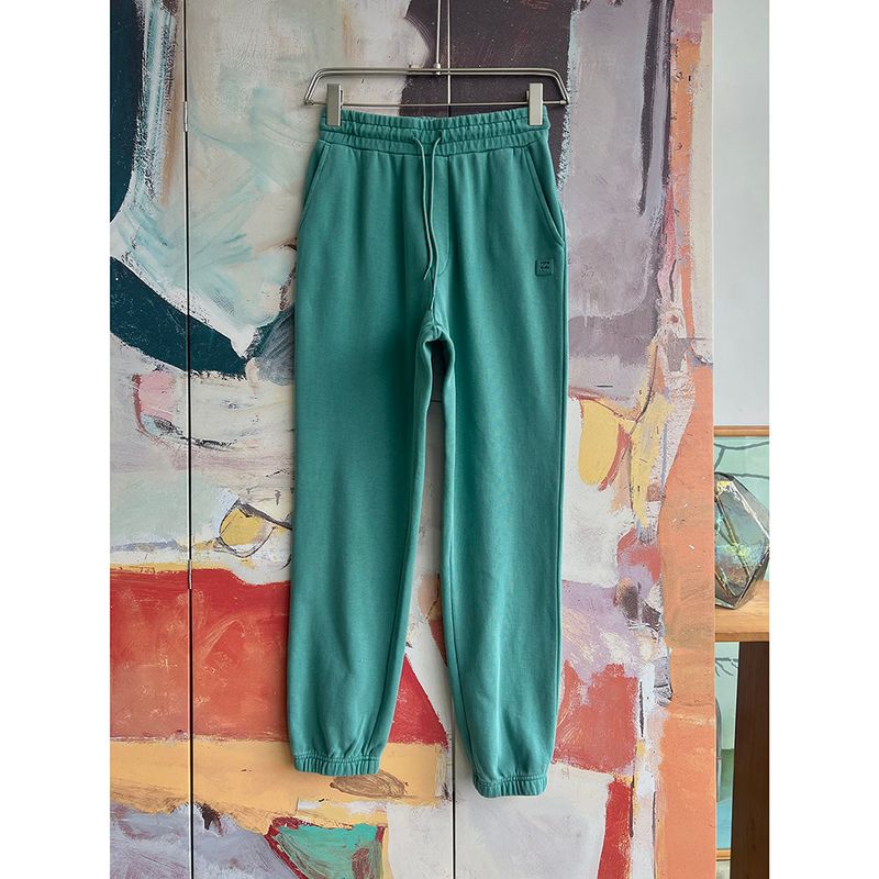 

Foreign Trade Original Order Bil * Labong Khalifa Casual Fleece-lined Drawstring Loose Ankle-tied Sweat pants 1600 Lake Green M