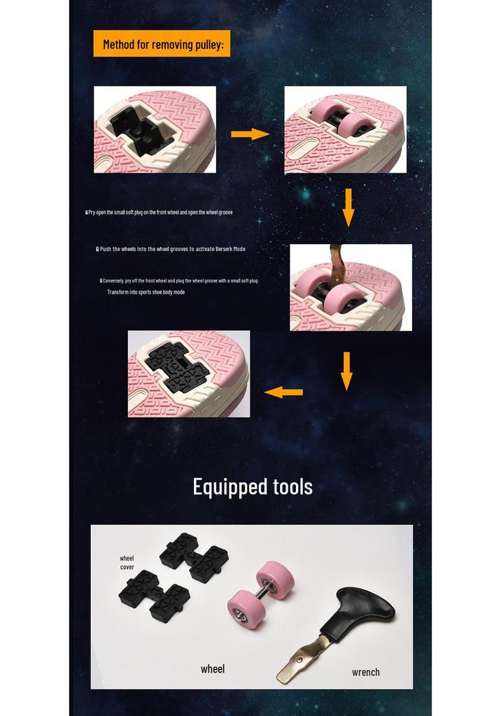 LED Light-Up Roller Shoes and Skates for Kids and Adults