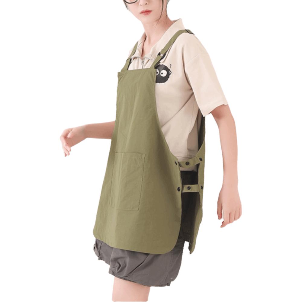 

Catering Workwear Household Kitchen Apron Adjustable Salon Barber Cape Gardening зелёный