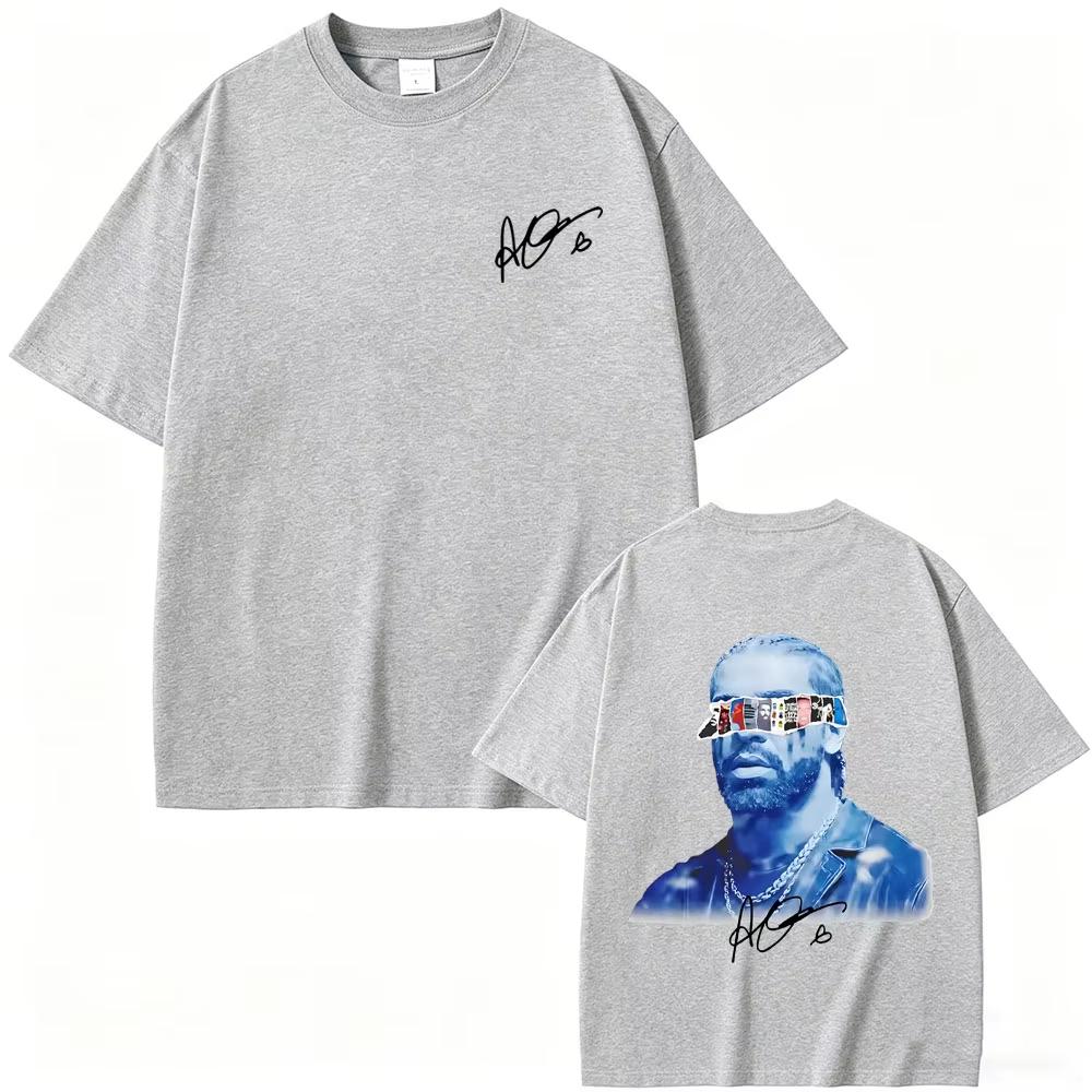 2026 T-shirt Grafica Rapper Drake Stampa Copertina Album ICEMAN T-shirt Uomo Donna Moda Hip Hop Streetwear T-shirt Oversize Manica Corta Abbigliamento Casual