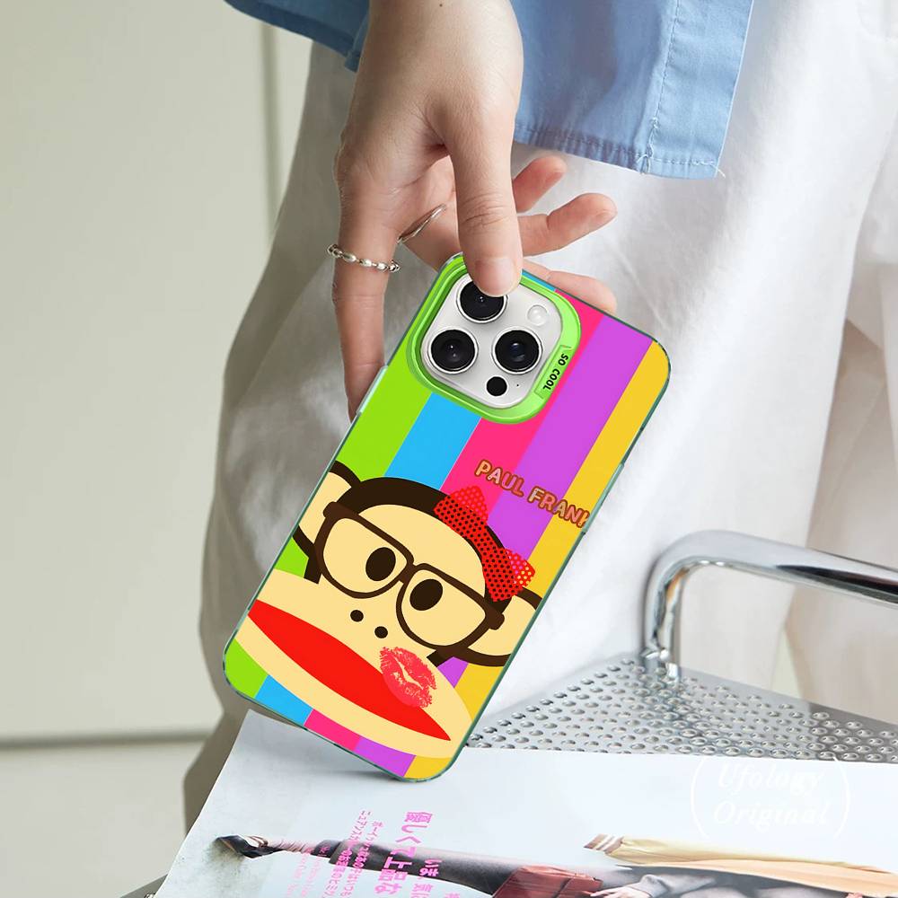 

Classic P-Paul F-Frank Logo Phone Case For IPhone 16 15 14 13 12 11 17 Pro MAX Plus Pro Matte Shockproof Cover iPhone 13