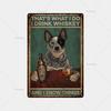 Mfoever Animal Inspirational Slogan Metal Sign Vintage Tin Sign Metal Vintage Bar Vintage Wall Decoration Bar Club Man Cave Metal Poster