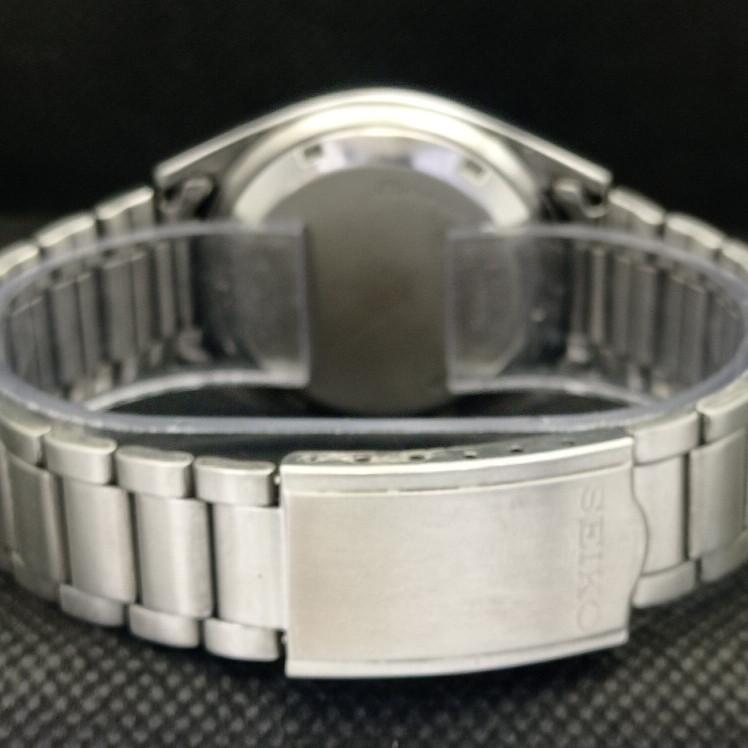 USED VINTAGE SEIKO 5 AUTOMATIC JAPAN MENS DAY/DATE BLACK WATCH 608g-a316347-9 SKU608g-a316347