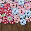 100Pcs Simple Buttons Durable Exquisite Crafts 2 Holes Buttons for Cardigan Sweater