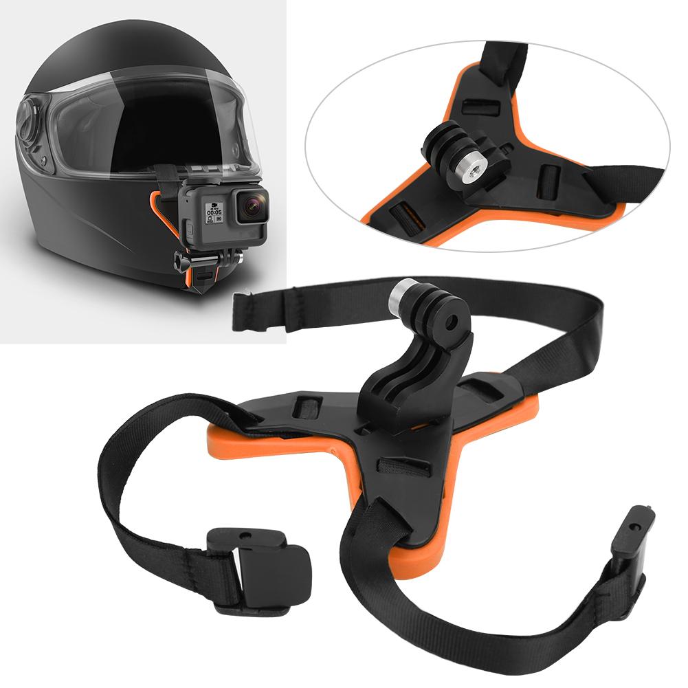 Action Camera Helmet Bracket Chin Stand Accessory Riding First Perspective Shooting Motorcycle Integrated Helmet Strap