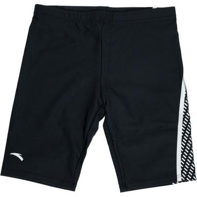 Anta High Elastic Comfortable Breathable Sports Fashion Casual Straight Leg Swim Trunks Men Swimwear Black 1825332406R-1