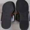 Casual Summer Slide Sandals with Contrast Color and Loop Toe Design