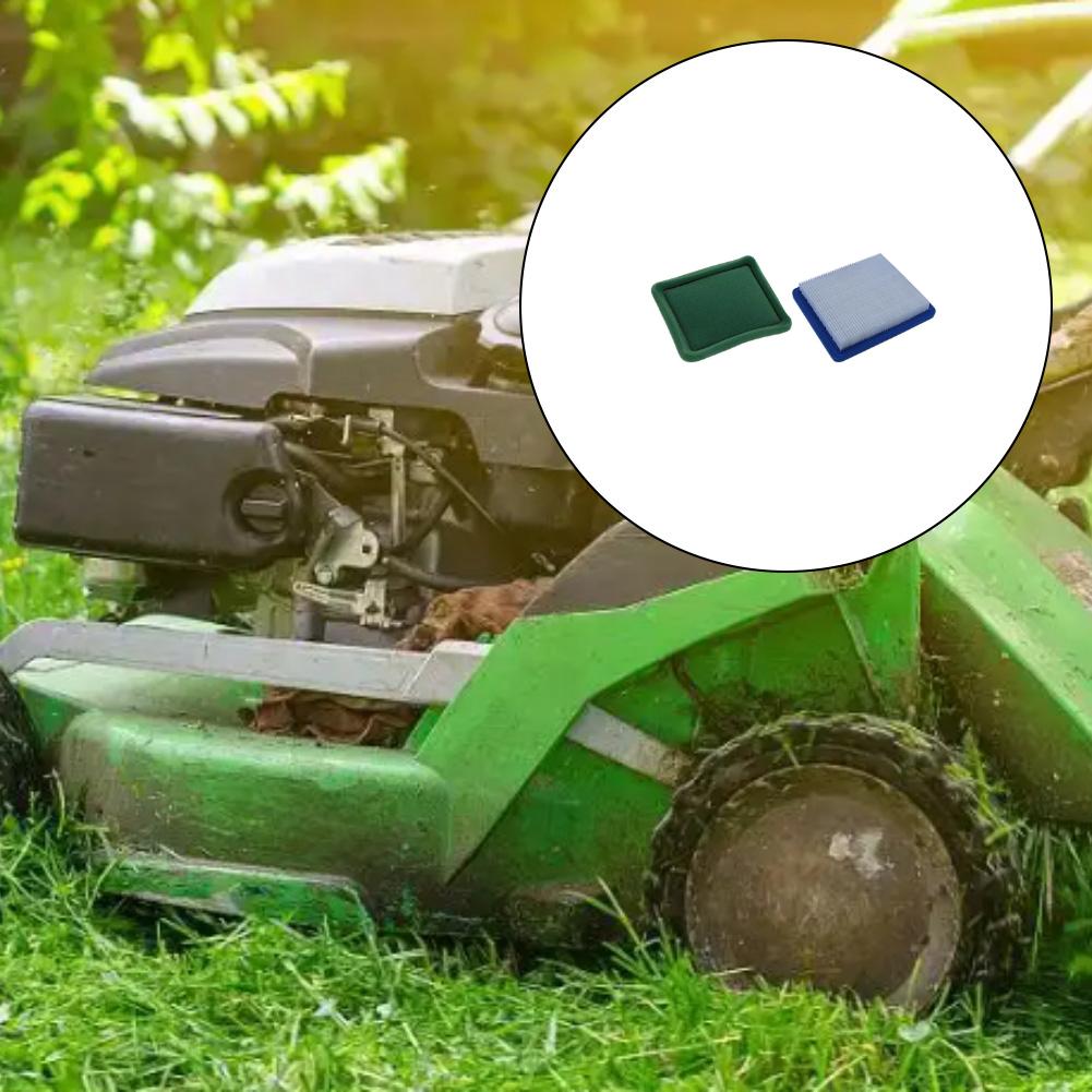 Lawn Mower Maintenance Mower Air Filter Replacement Filter Air Filter Blue And Green Plastic And Sponge Easy Installation