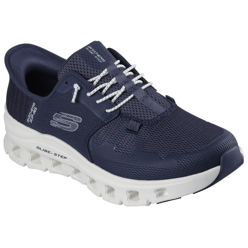 Skechers Pro Trendige Sommer Atmungsaktive Slip-On Schuhe Niedrige Freizeitschuhe Herren Sneaker Blau 232930-NVY