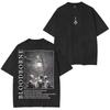Bloodborne Ludwig Der Verfluchte Heilige Klinge Grim T-Shirt Jäger und Lampe Boten Oversize Gewaschen Sommer Lässig Streetwear Kurzarm T-Shirts Oberteile