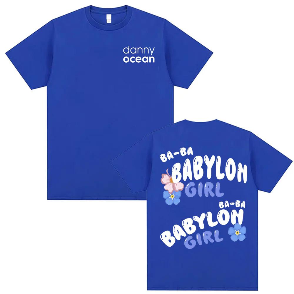 Rapper Danny Ocean Babyloh Girl T Shirts Men Women Summer Cotton High Quality Tshirt Vintage Style Oversized T Shirt Streetwear