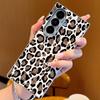 Leopard Print Pattern Case For Samsung Z Fold 7 6 5 Luxury Hybrid 3in1 Leather Skin Plating Folding Phone Cover For Samsung Z Fold7 Fold6 Fold5