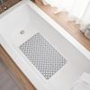 1pc Bathroom Anti-Slip Mat with Drain Holes Suction Cups Non Slip Shower Tub Mat Safe Comfortable Fast Dry