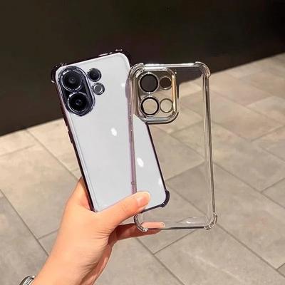 Case For Vivo V60 V 60 5G Plating Lens Protection Film Phone Cases Four Corners Anti-shock Protection Back Cover Bumper Carcase