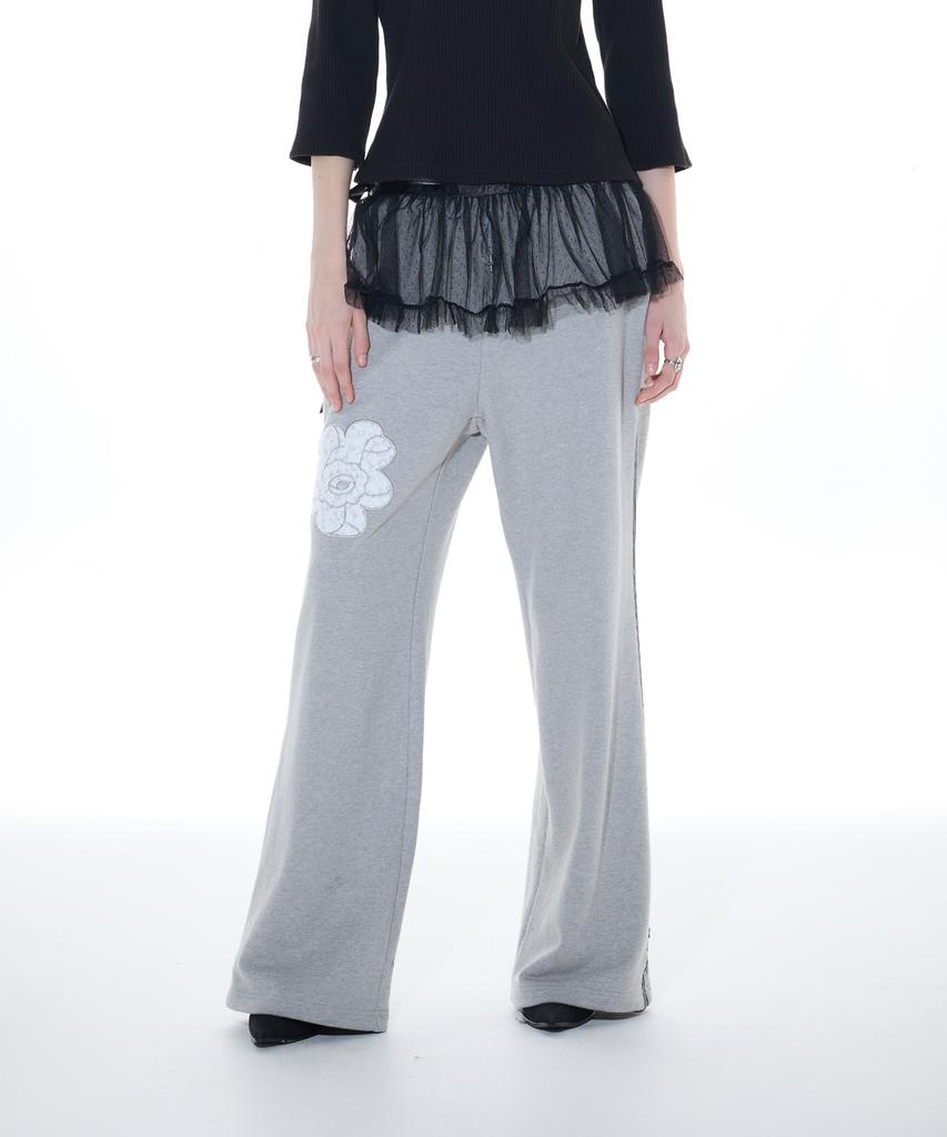 LARTIGENT L14 Rose Track Pants (Gray)