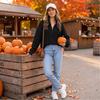 Women's Oversized Knit Pullover Sweater with Zipper, Versatile Casual Top for Fall and Winter
