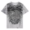 BUCKAROO Single Vintage Eagle Artwork Short Sleeve T-Shirt Light Gray