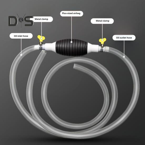 Mehrzweck-Flüssigkeitsabsaugpumpe, tragbare manuelle Kraftstofftransferpumpe mit Hochdurchflussschlauch, wiederverwendbare Öl-Kraftstoff-Siphonpumpe