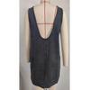 Gilets Robes en Jean Denim pour Femmes Sans Manches Épaules Dénudées Dos Nu Décontracté Robe Débardeur Avec Poches