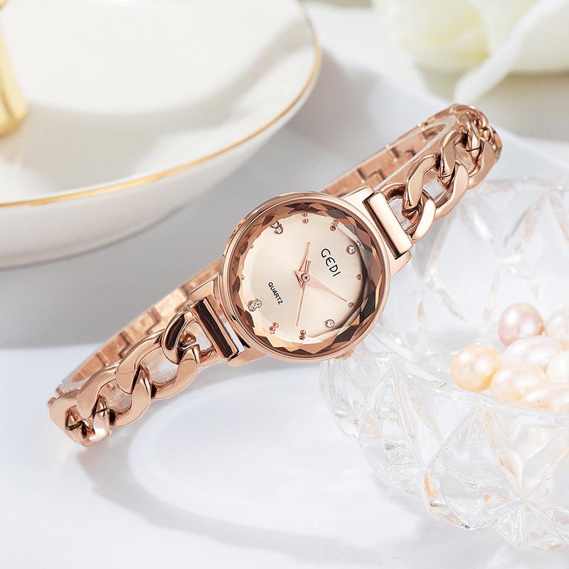 Gedi Fashion Gradient Dial Women's Denim Chain Waterproof Quartz Watch