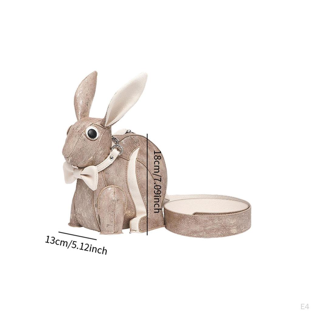 Little Rabbit Doll Shoulder Bag Creative Pouch for Vacation Autumn Party Spring