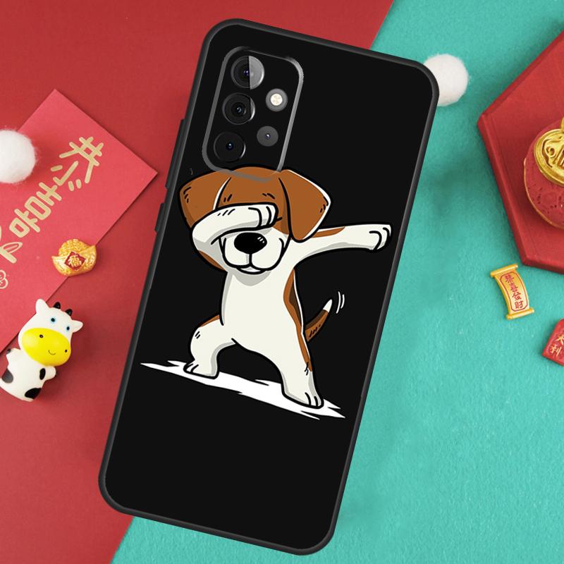 Beagle Dog Cute Cartoon Case For Samsung Galaxy A34 A54 A14 A15 A25 A35 A55 A53 A33 A13 A52 A32 A12 A51 A71 Cover
