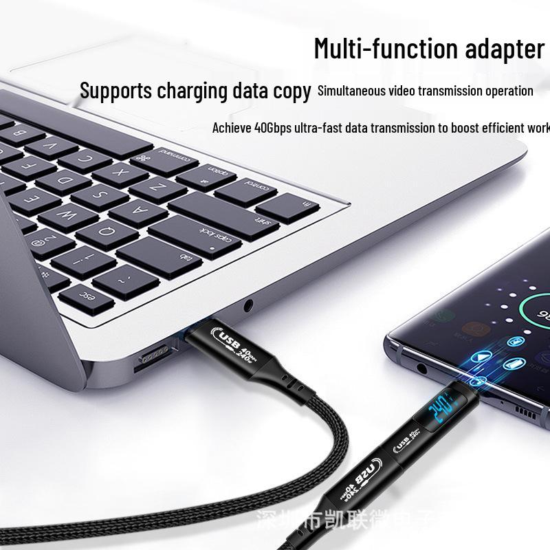 USB4 Display-Adapter 240W mit Spannungsüberwachung, 40G Volle Funktion Typ-C - Exklusiv für Rückkehrer